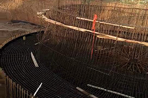 金昌砼烟囱新建施工现场